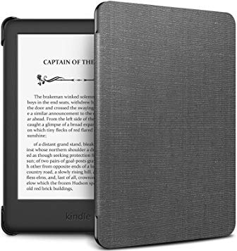 Infiland Case Cover for Kindle 2019 (built-in front light), Thinnest and Lightest Case Compatible with Amazon All-new Kindle 10th Generation 2019 Release(Auto Sleep/Wake Function),Gray