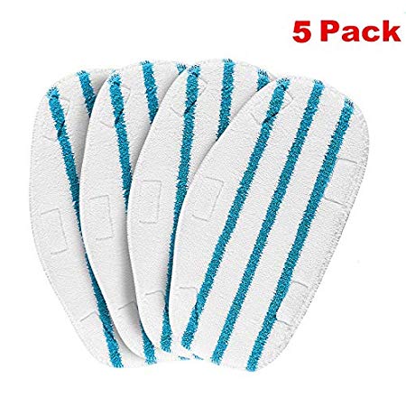 Tingkam Replacement Steam Mop Pads Compatible PurSteam ThermaPro 10-in-1 (5 Pack)