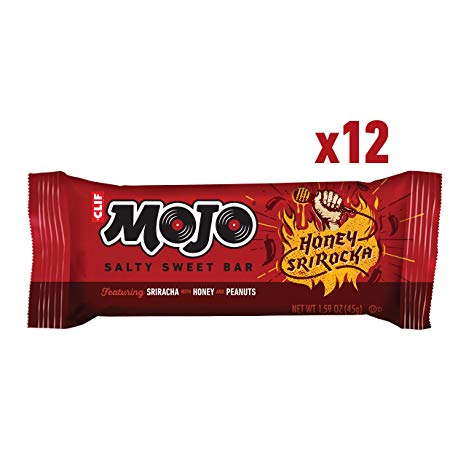 CLIF MOJO - Salty Sweet Snack Bar - Honey Srirocka (1.59 Ounce Energy Bar, 12 Count)