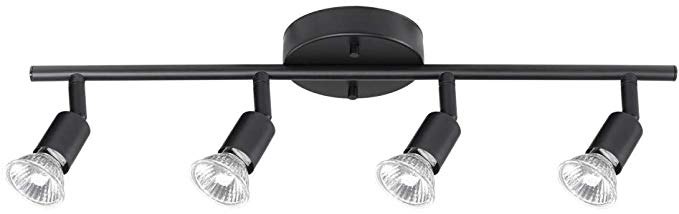 Globe Electric 59354 Payton 4-Light Track Lighting, Matte Black