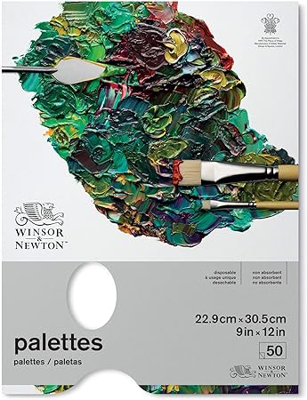 Winsor & Newton Professional Tear Off Palette Paper, Transparent 9-x-12-Inch