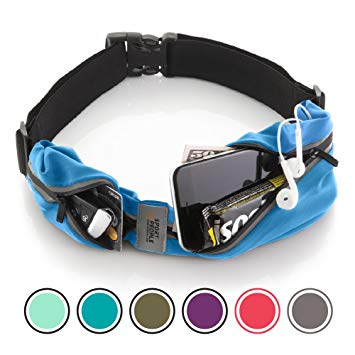 Sport2People Running Belt USA Patented. Fanny Pack for Hands-Free Workout. iPhone X 6 7 8 Plus Buddy Pouch for Runners. Freerunning Reflective Waist Pack Phone Holder. Men Women Kids Gear Accessories