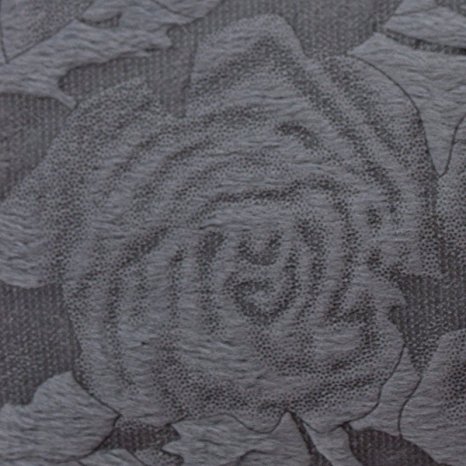 Floral Embossed Sherpa Throw Blanket 50" x 60" Reversible Textured Fuzzy Soft Grey