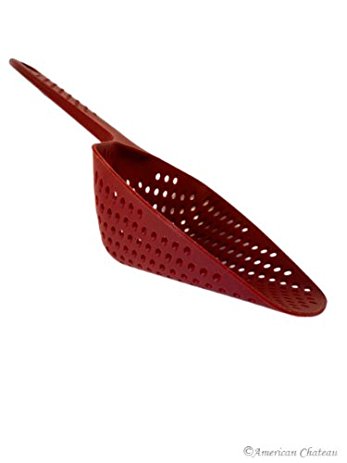 Extra Large Deep Frying/Blanching Colander Style Scoop with Holes