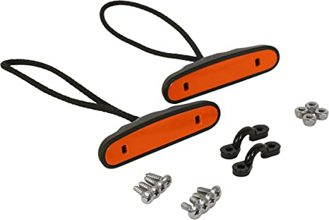 Pelican Sport - Kayak Handles Kit - Electric Blue - Strong and Durable - Carry Handles - Heavy Duty Nylon Eye Straps - Pack of 2 - Comes with Installation Hardware