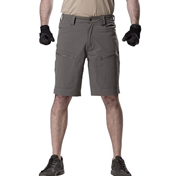 FREE SOLDIER Men’s Cargo Shorts Ultralight Quick Dry Stretch Short Nylon Tactical Pants Shorts