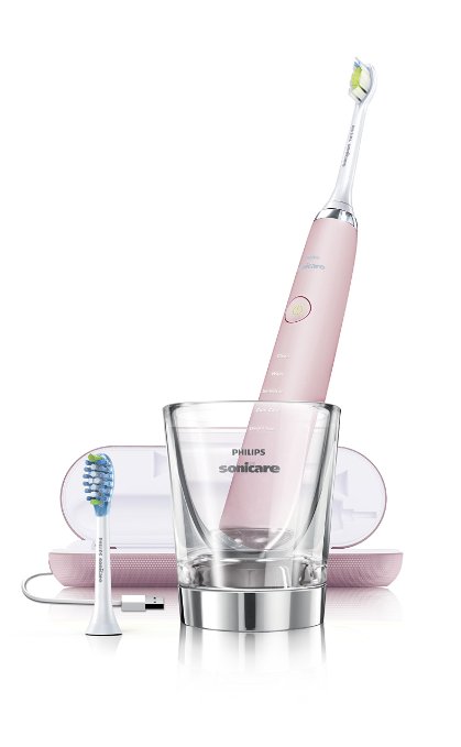 Philips Sonicare Diamond Clean Rechargeable Toothbrush w/Deep Clean Mode with Adaptive Clean Brush Head, Pink