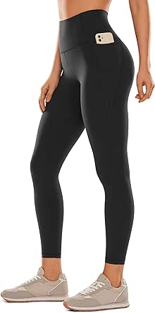 CRZ YOGA Womens Butterluxe Workout Leggings 25" / 28'' - High Waisted Gym Yoga Pants with Pockets Buttery Soft