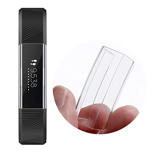 Screen Protector for Fitbit Alta HR, GHIJKL Ultra Slim Full Cover Case for Fitbit Alta HR, Crystal Clear