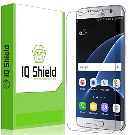 Iqshield Samsung Galaxy S7 Edge Screen Protector [Full Coverage] & - Hd Ultra Clear Film - Protective Guard