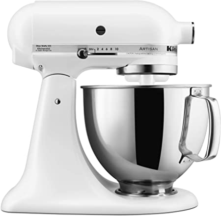 KitchenAid KSM150PSFW Stand Mixers, 5 Qt, Matte White