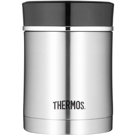 Thermos 16 Ounce Stainless Steel Food Jar, Black