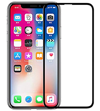 QAWACHH® iPhone Xs Max 6.5 Tempered Glass 6D Full Screen Full Glue,Pack of 2,with Wipes Kit