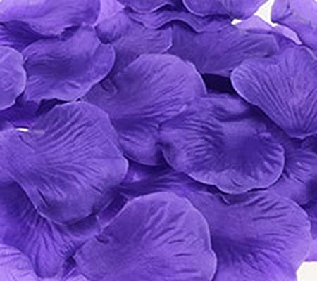 1000pcs Deep Purple Silk Rose Petals Bouquet Artificial Flower Wedding Party Aisle Decor Tabl Scatters Confett