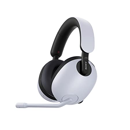 Sony-INZONE H7 Wireless Gaming Headset, Over-Ear Headphones with 360 Spatial Sound, 40 Hours Battery Life, Works with PC, flip to Mute mic, Mobile, Laptop, PS5 & VR Compatible (White) WH-G700