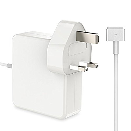 MacBook Pro / Air Charger 85W Power Adapter With MagSafe 2 (T) Style Connector - Works With 45W / 60W / & 85W MacBooks -11/13/15, Retina Display - Compatible With Macbooks (LATE 2012) & After