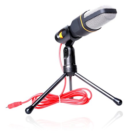 NEXTANY® Professional Skype Audio Sound Podcast Microphone Mic PC Laptop Karaoke Studio with Stand For Laptop PC Computer (Black)