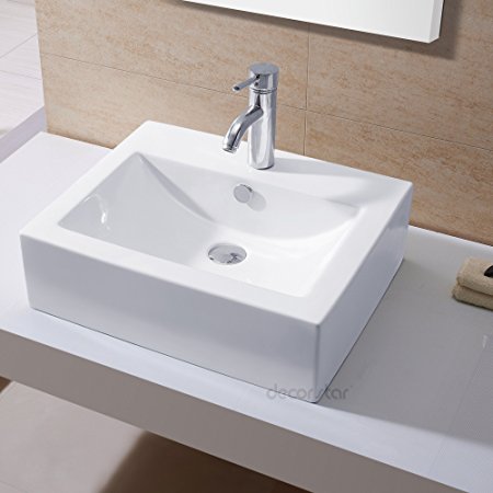 Decor Star CB-003 Bathroom Porcelain Ceramic Vessel Vanity Sink Art Basin
