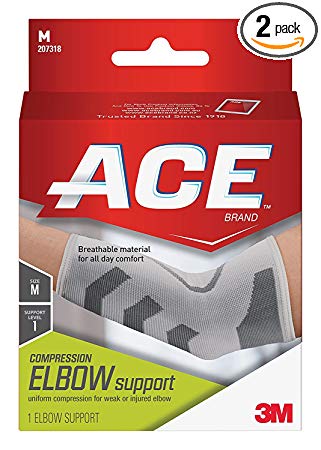 ACE Knitted Elbow Support, Medium (Pack of 2)