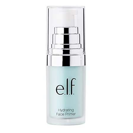 e.l.f., Hydrating Face Primer, Lightweight, Long Lasting, Creamy, Hydrates, Smooths, Fills in Pores and Fine Lines, Natural Matte Finish, Infused with Vitamin E, 0.47 Oz