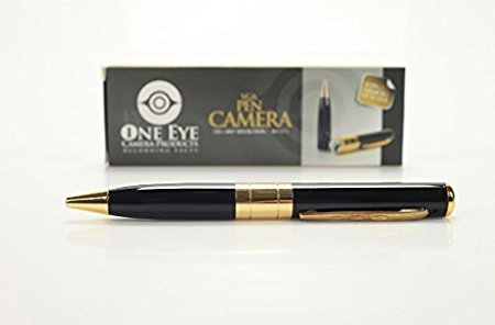 Hidden Camera Spy Pen Recorder Dvr Gold VGA 720x480p Best Cam Kit, NO LIGHTS RECORDING, Up to 32gb tf Card (Not Included) 90 d. Full!