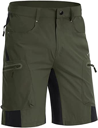 MAGNIVIT Men's Cargo Hiking Shorts Biker Shorts Quick Drying Above Knee Work Shorts with Multi-Pockets