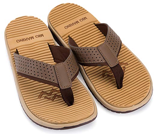 Mio Marino Beach Flip Flops For Men - Comfortable Flip Flop Sandals - Waterproof Bag
