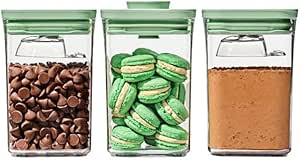 OXO Good Grips 3-Piece POP Container Set with Mini Scoops - Limited Edition Pistachio