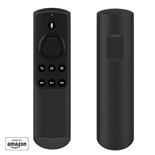 "Made for Amazon" Mission Cables Case for Alexa Voice Remote for Fire TV Stick (1st Gen) - Midnight Black