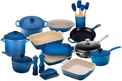 Le Creuset 23-Piece Complete Kitchen Set | Marseille Blue