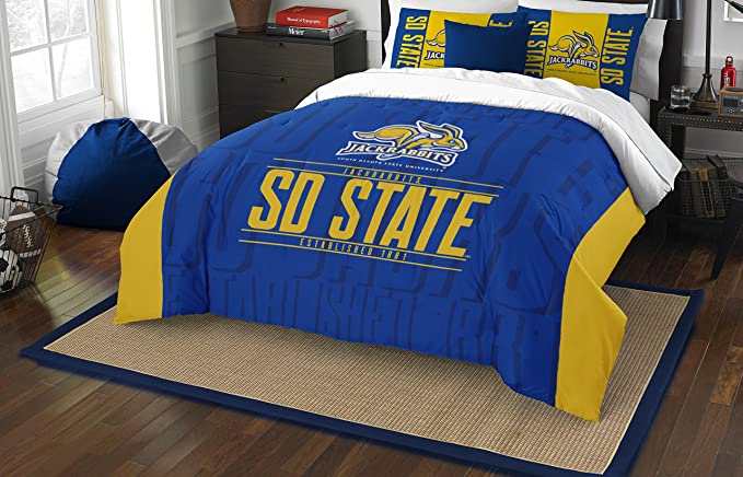 The Northwest Company Officially Licensed NCAA Modern Take Full/Queen Comforter and 2 Sham Set