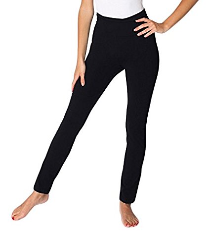 American Apparel Women's Cotton Spandex Jersey Straight Leg Yoga Pant