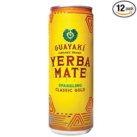 Guayaki Yerba Mate Classic Gold Sparkling Mate, 12 Fluid Ounce - 12 per case.