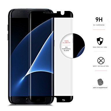 Samsung Galaxy S7 Edge Screen Protector, Full Covered Edge to Edge - 0.2mm Tempered Glass Screen Protector - S7 Edge G935