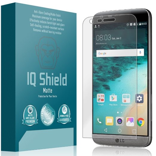 LG G5 Screen Protector, IQ Shield® Matte (2-Pack) Full Coverage Anti-Glare Screen Protector for LG G5 Bubble-Free Film - with Lifetime Warranty