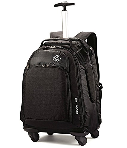 Samsonite Luggage Mvs Spinner Backpack, Black, 19 Inch