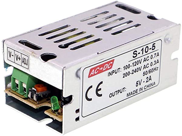 AC 110V/220V to DC 5V 2A 10W Switching Power Supply AC-DC Power Adapter Transformer(5V 2A)