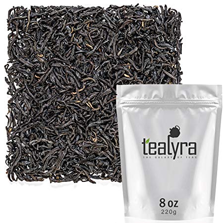 Teayra - Keemun Mao Feng - Premium Chinese Black Loose Leaf Tea - Perfect English Breakfast Tea - Energy Boost - Caffeine Bold - Organically Grown - 220g (8-ounce)