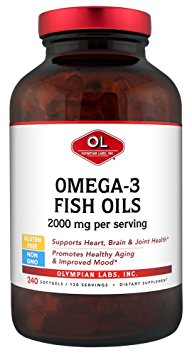 Olympian Labs Omega 3 Fish Oils, 2000 mg per serving/ 120 servings