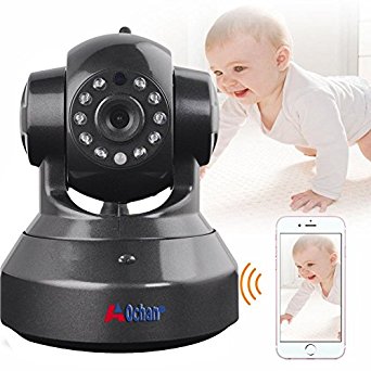 A0CHAN HD 960P Wireless Network WiFi IP Camera Indoor Security Webcam Night Vision P2P Onvif CCTV Baby Monitor For Mobile Phone Remote Monitoring Two Audio Support Maximum of 64G TF Card(Black)