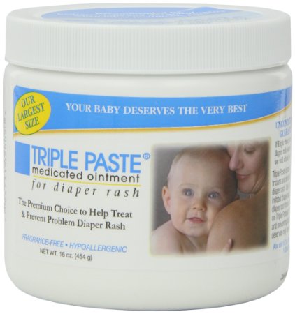 Triple Paste Medicated Ointment for Diaper Rash 16-Ounce