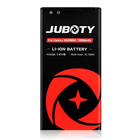 Samsung Galaxy S5 Battery/JUBOTY 2800 mAh Replacement Li-ion Spare Battery for the Samsung Galaxy S5 I9600 G900H G900V G900A G900T G900P(24 Month Warranty)