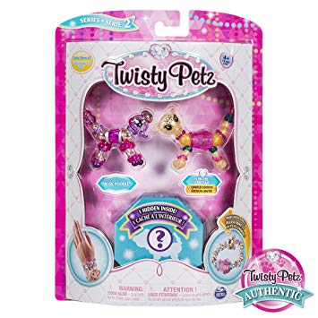 Twisty Petz, Series 2 3 Pack, Rosie Poodle, Chi-Chi Cheetah & Surprise Collectible Bracelet Set For Kids