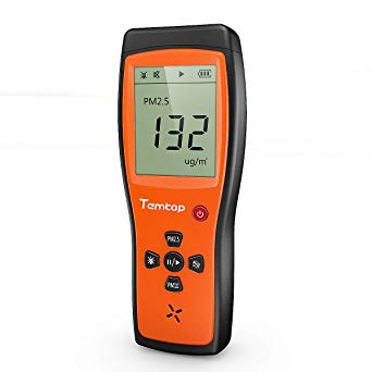 Temtop P200 LCD Air Quality Laser Paticle Detector AQI sensor Professional Meter for Indoor and Outdoor Accurate Testing for PM2.5/PM10【3 Year Warranty】
