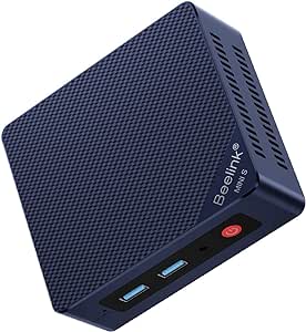 Beelink Mini PC, Mini S13 Intel Twin Lake N150 (Upgraded N100, 4C/4T), Mini Computer 16GB DDR4 RAM 500GB M.2 PCIe 3.0 SSD, Desktop PC Dual HDMI 4K UHD/Gigabit Ethernet/WiFi6/BT5.2/W-11/HTPC/W-11 Pro