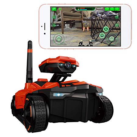 FPV WiFi RC Car, Talent Star Phone App Remote Control Off-Road Vehicle Battle Tank with WiFi Live Stream Camera Built-in AR PVE & PVP Shooting Game