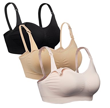 iLoveSIA 3PACK Womens Seamless Nursing Bra Bralette