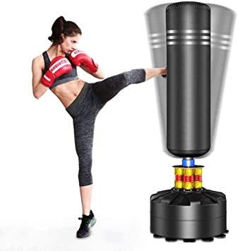 YOLEO Punching Bag Heavy Boxing Bag with Suction Cup Base - Freestanding Punching Bag for Adults Kickboxing Bags Kick Punch Bag