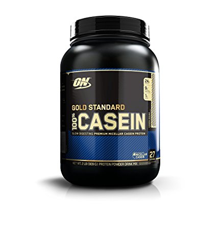 Optimum Nutrition Gold Standard 100% Casein Protein Powder, Cookie Dough , 2 Pound