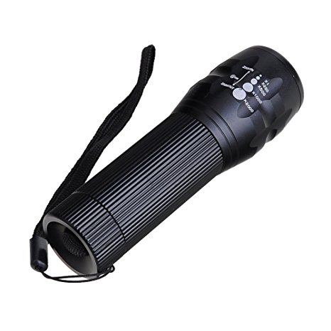 CREE Q5 LED Zoomable Flashlight with Mount Holder for Bike Cycling Outdoor